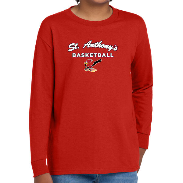St. Anthony CYO Basketball Youth Heavy Cotton 100% Cotton Long Sleeve T Shirt Thumbnail